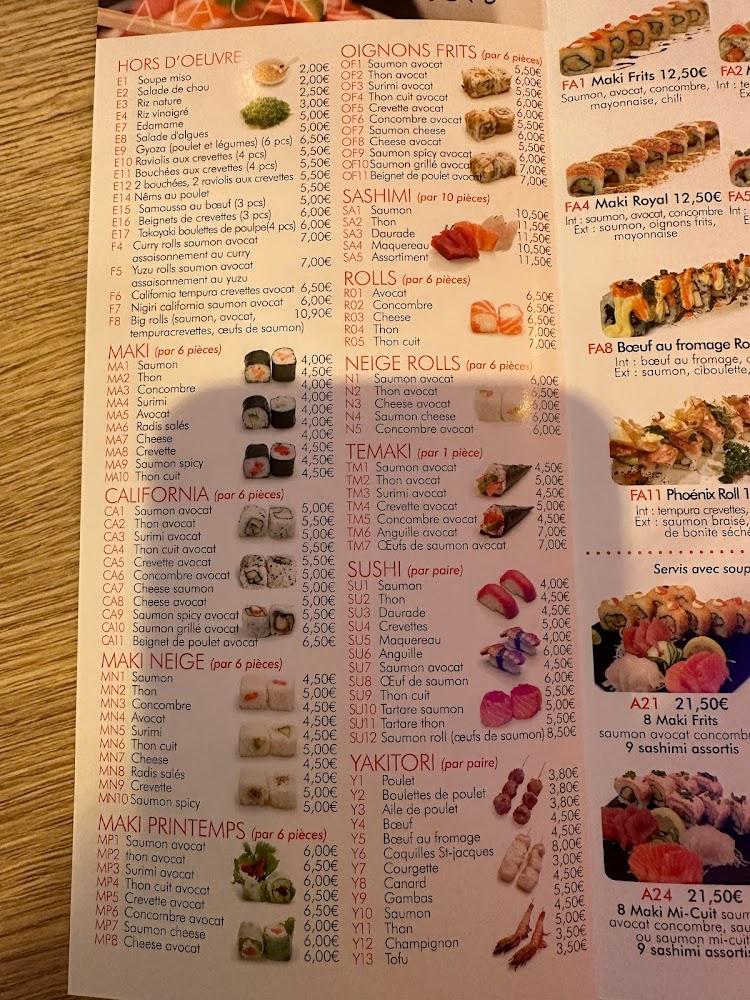 Sushi Nagoya - Menu Image 1